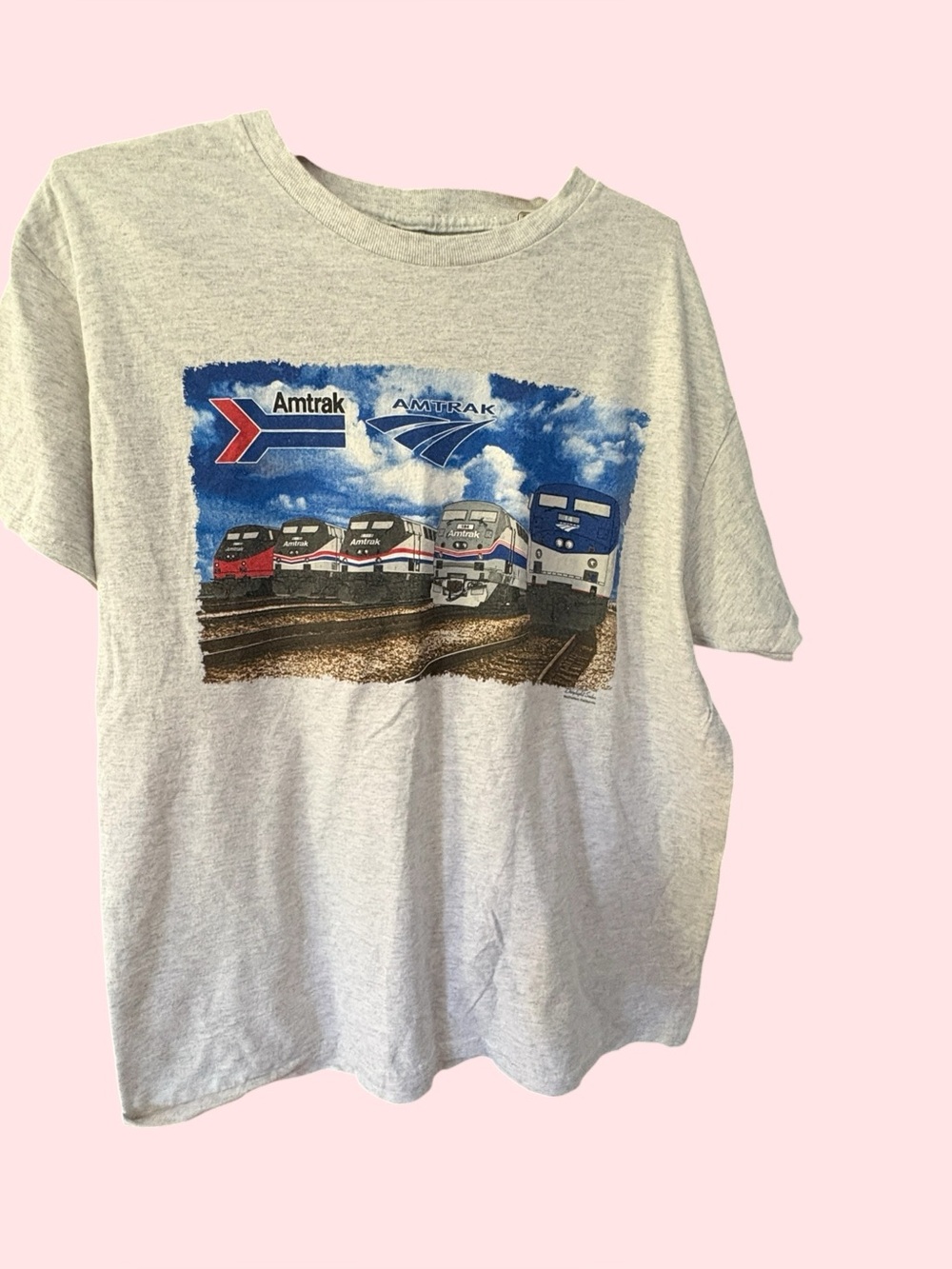 Amtrak "Heritage P42DC Locomotives" T-shirt Graphic Tee L
